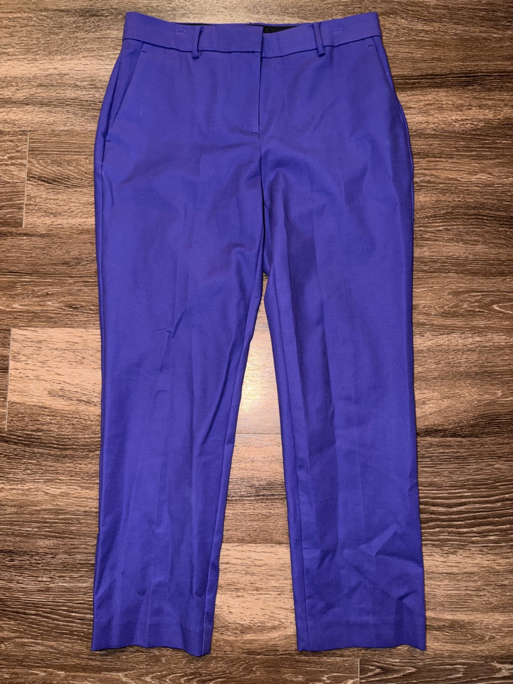 Ann Taylor Royal Blue Straight-Leg Dress Pants